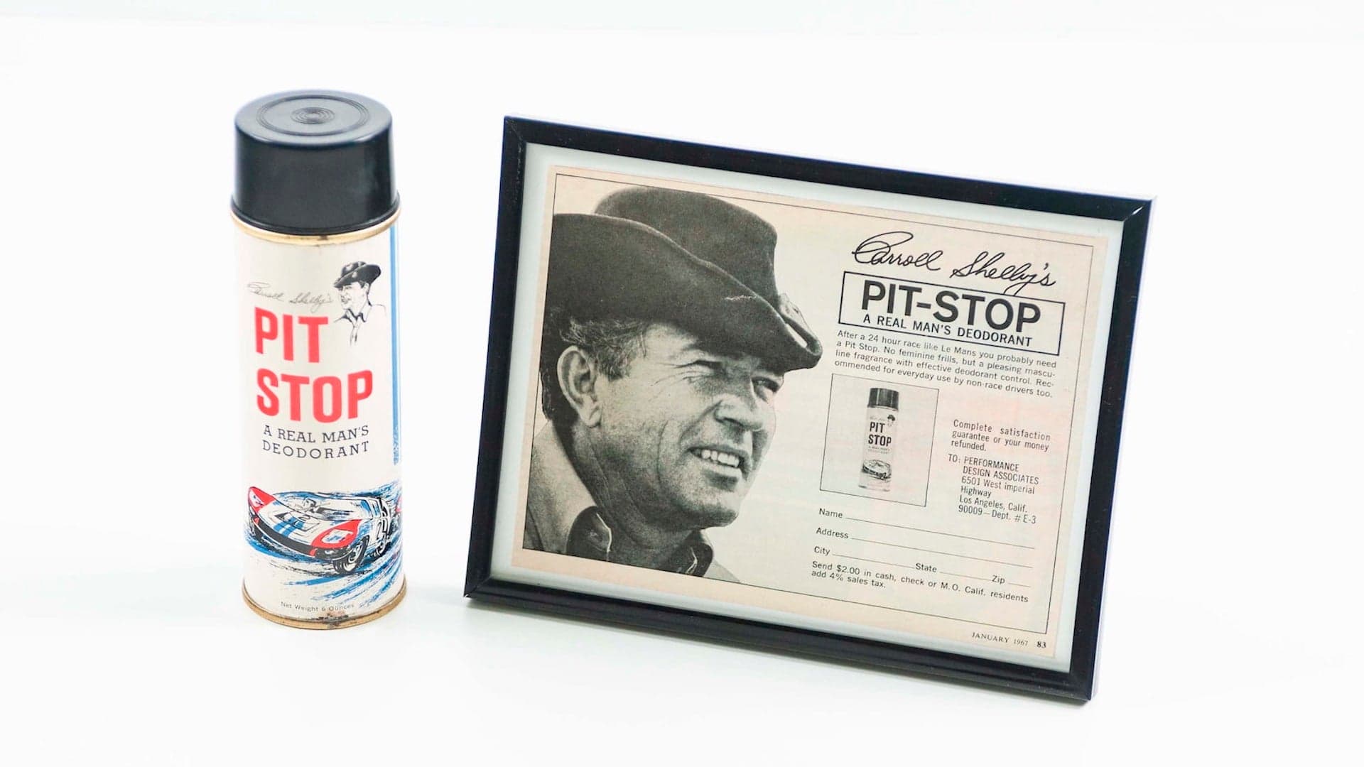 Of All Carroll Shelby’s Hustles, His Pit Stop Deodorant Is Our Favorite