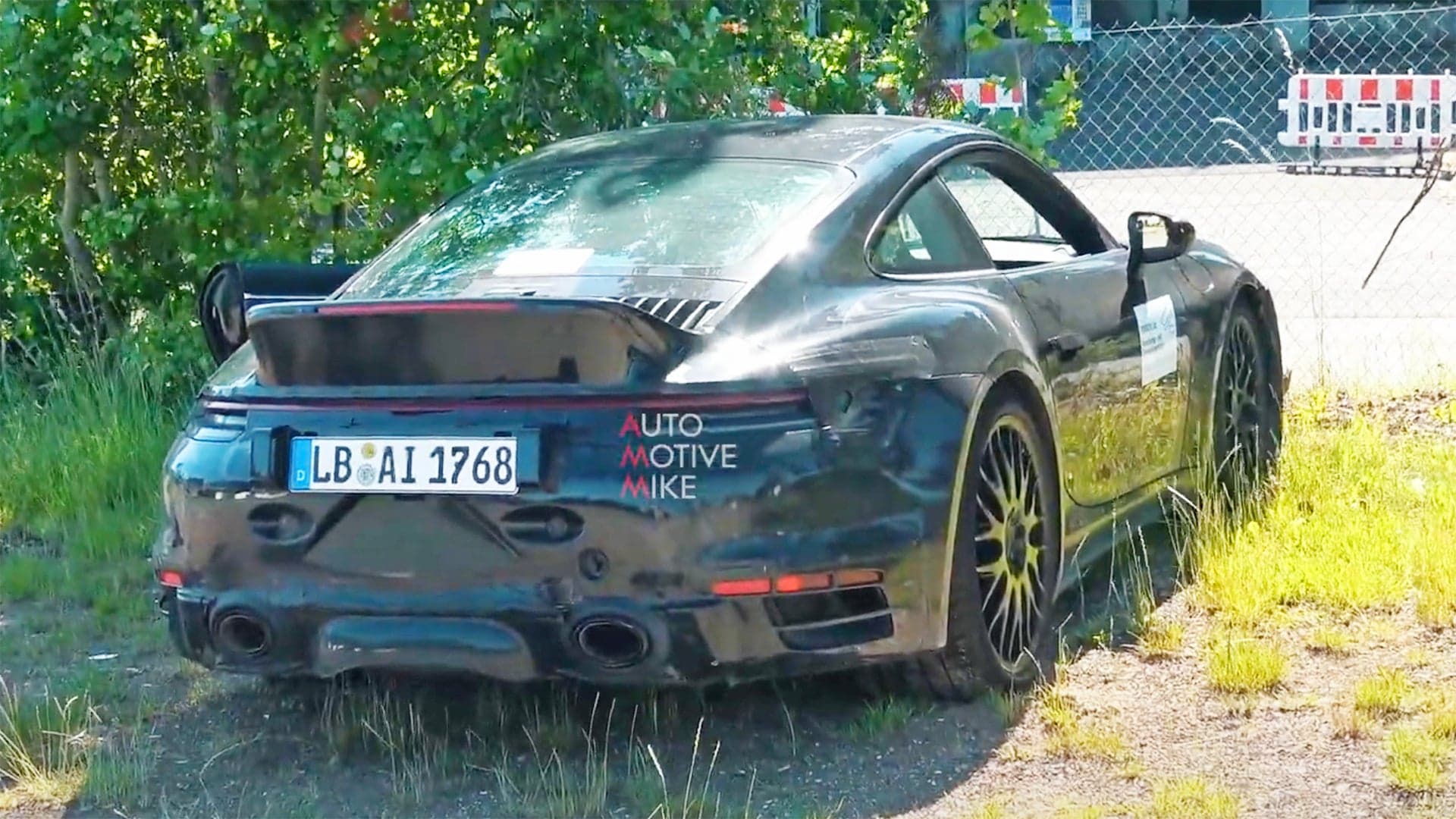 Throwback Porsche 911 with Ducktail Spoiler Spotted at the Nurburgring