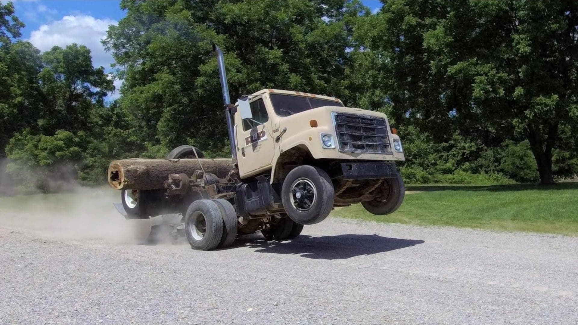 It Takes a Lot of Work to Get a Semi-Truck to Do Wheelies, But This Guy Did