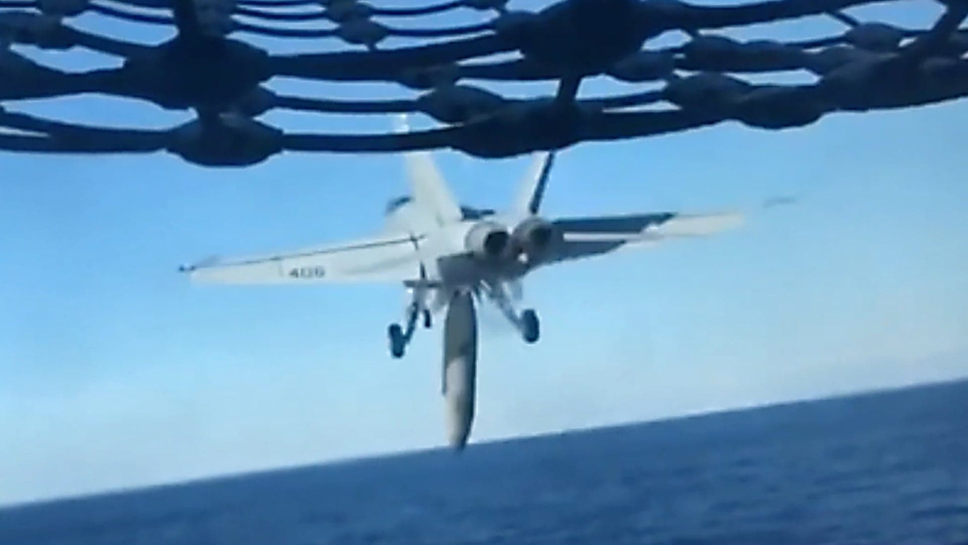 Watch This F/A-18 Hornet Chuck Its External Fuel Tank During A Carrier Catapult Launch