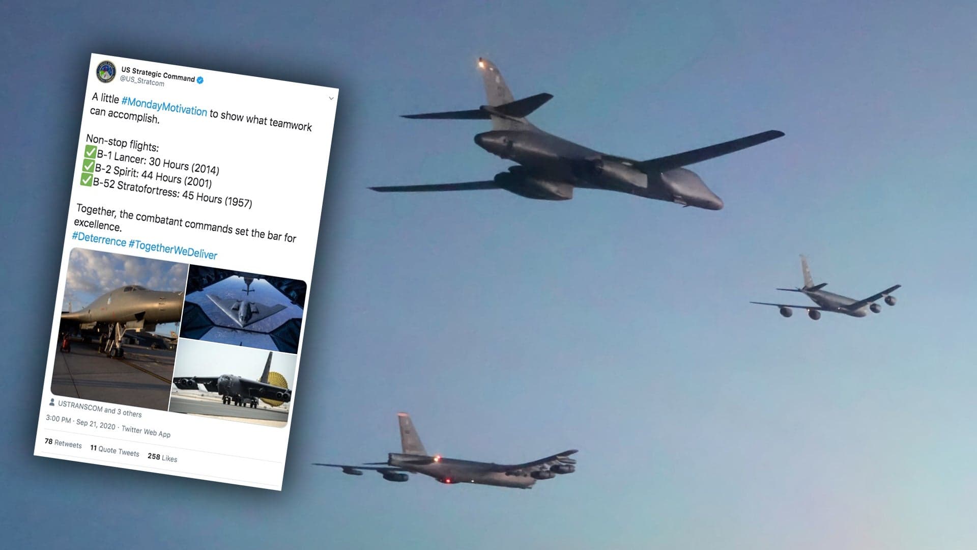 U.S. Strategic Command Tweet Throws Shade On Russia’s Long-Range Bomber Mission