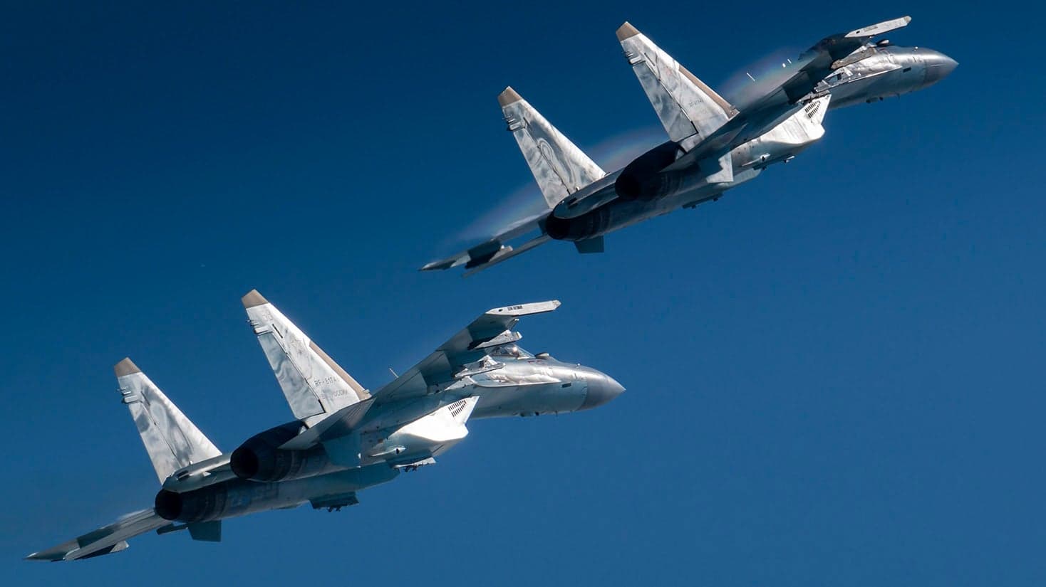 Russian Flanker Fighter Reportedly Downs Another With Its Cannon By Accident