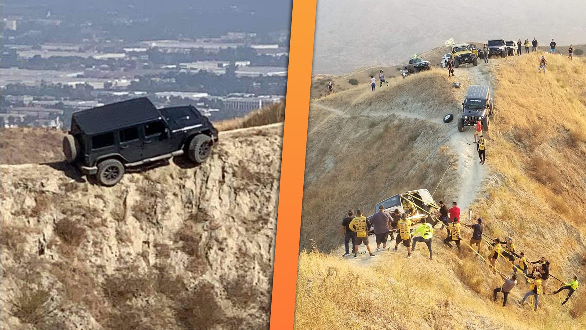 That Infamous Jeep Wrangler Stuck on a Dangerous Bike Trail Has Been Saved