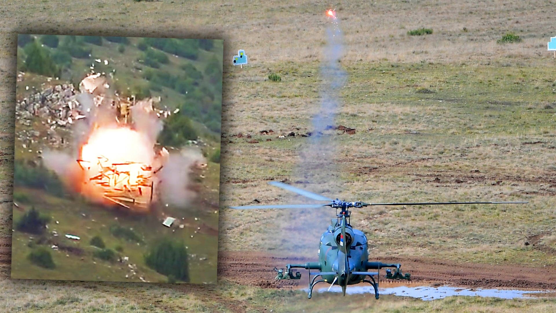Serbian Helicopters Blow Up Targets In Some Of The Best Anti-Tank Missile Footage We’ve Seen