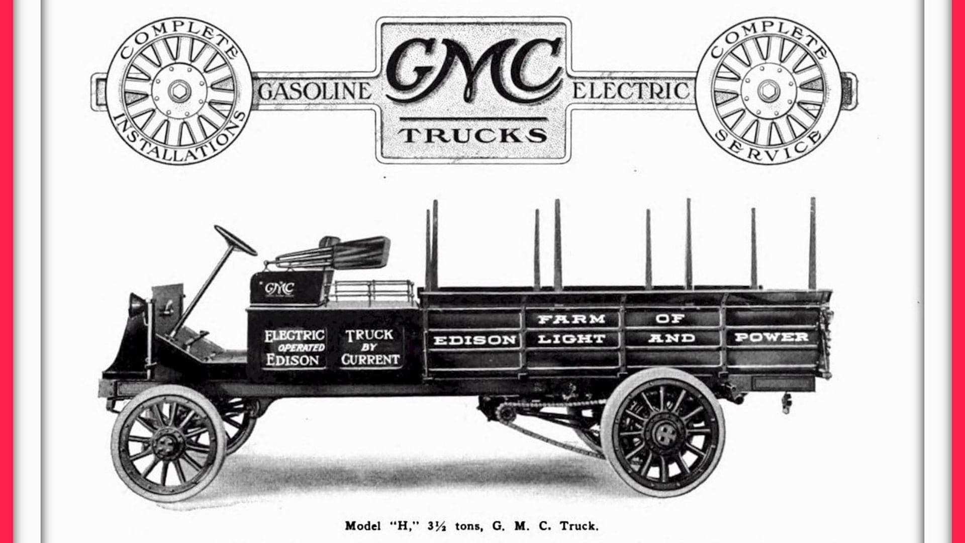 Forget the Hummer EV: GMC Made an Electric Truck in 1913 Called the Model 3