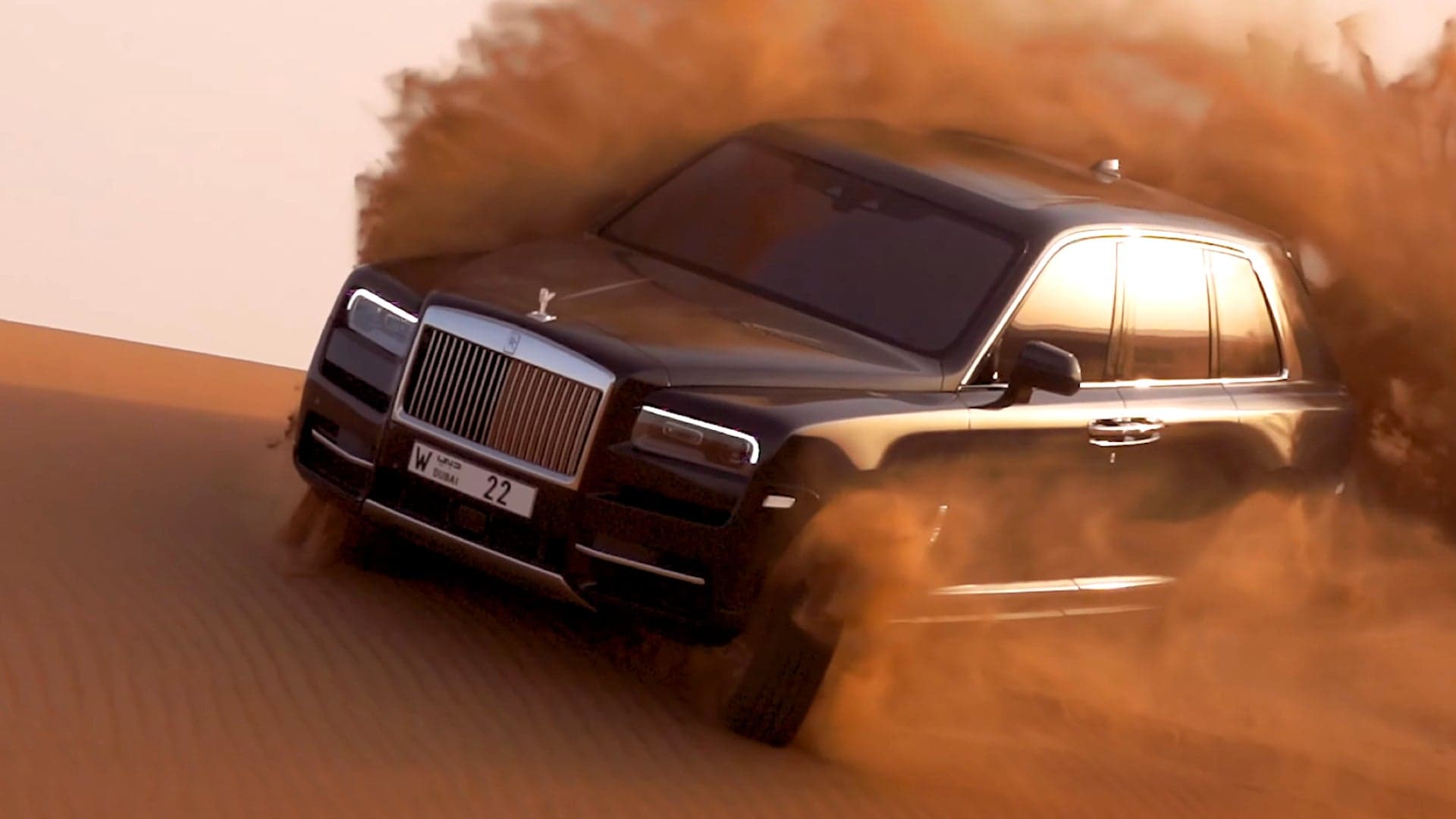 Watch a Rolls-Royce Cullinan Shred Some Dunes