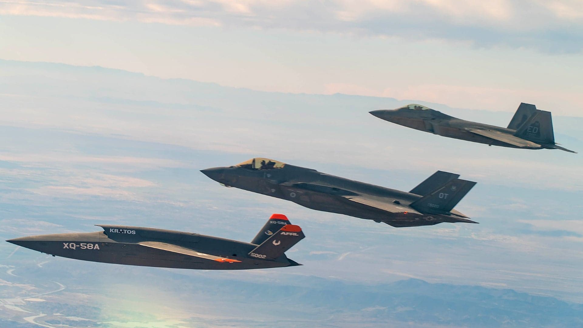 Stealthy XQ-58 Drone Busts The Networking Logjam Between F-22 And F-35