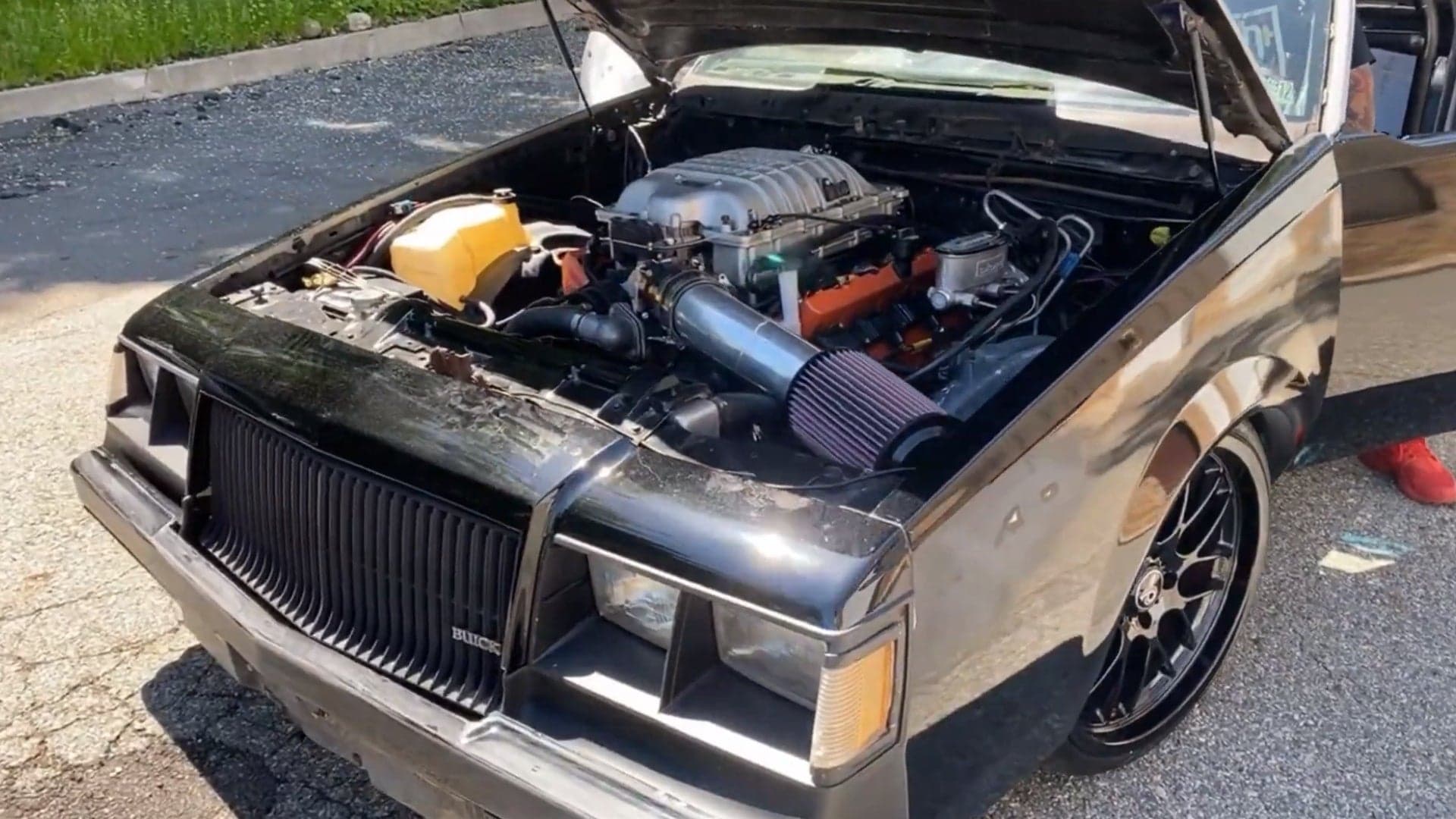 World’s First Hellcat-Swapped Buick Grand National Is One Rowdy American Beast