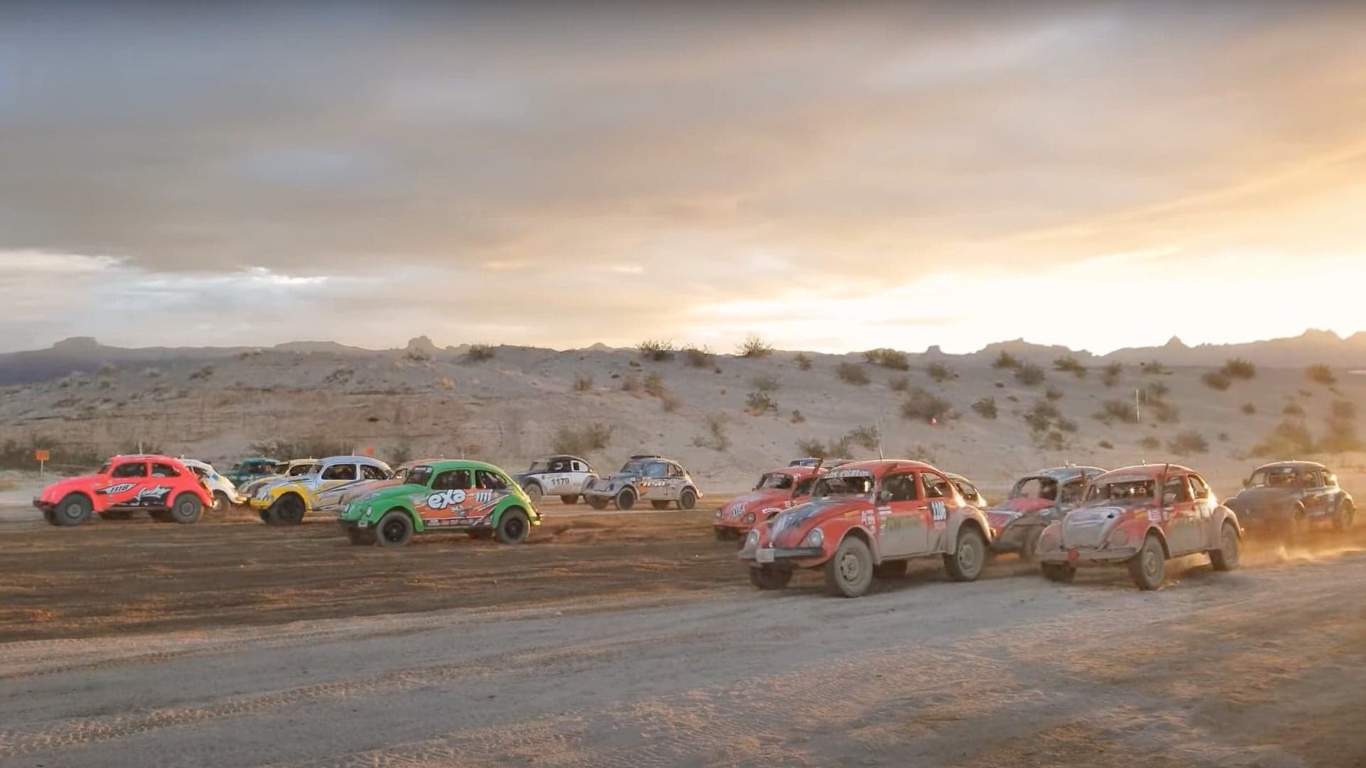 Happiness Is a Swarm of VW Beetle Off-Roaders Bouncing Across the Nevada Desert