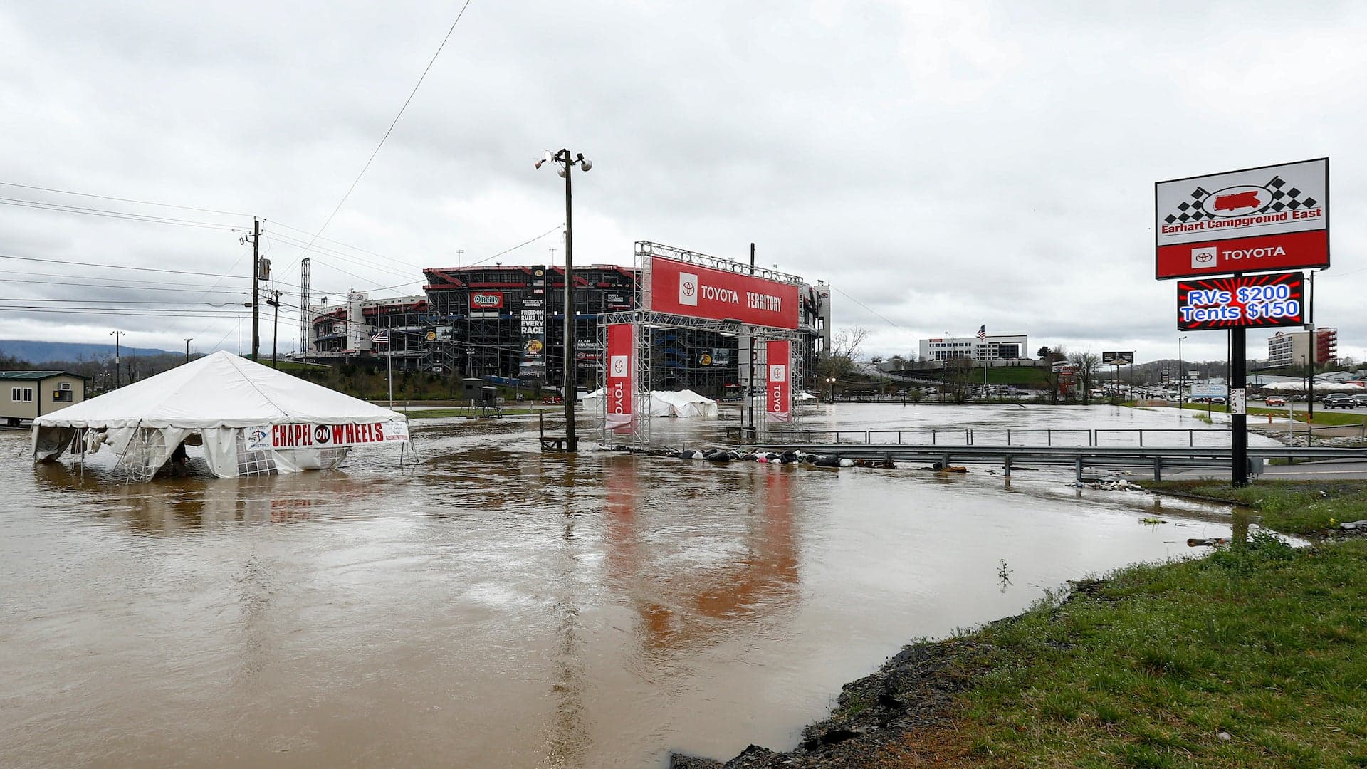 NASCAR Can’t Catch a Break as Flash Floods Delay Bristol Dirt Race