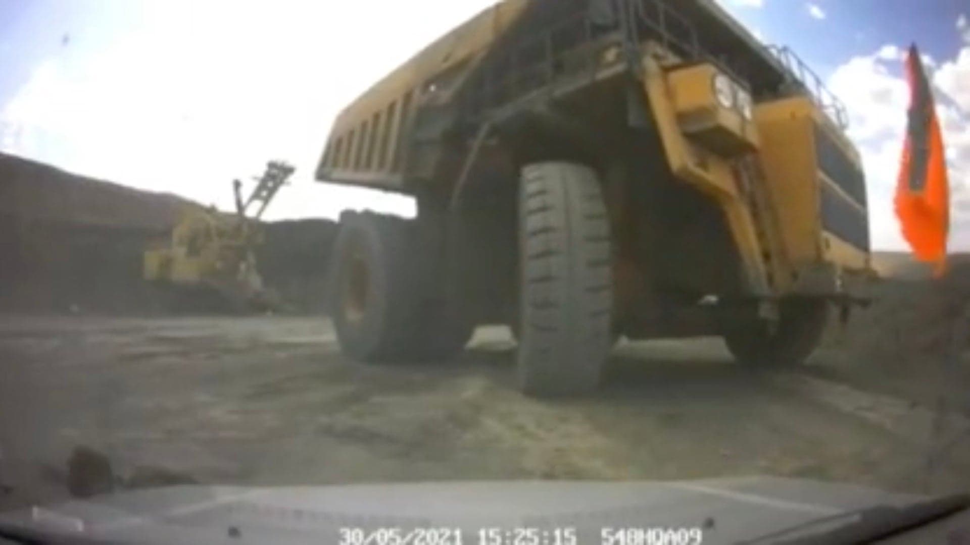 Dash Cam Captures Moment a Giant Mining Truck Crushes an Occupied SUV