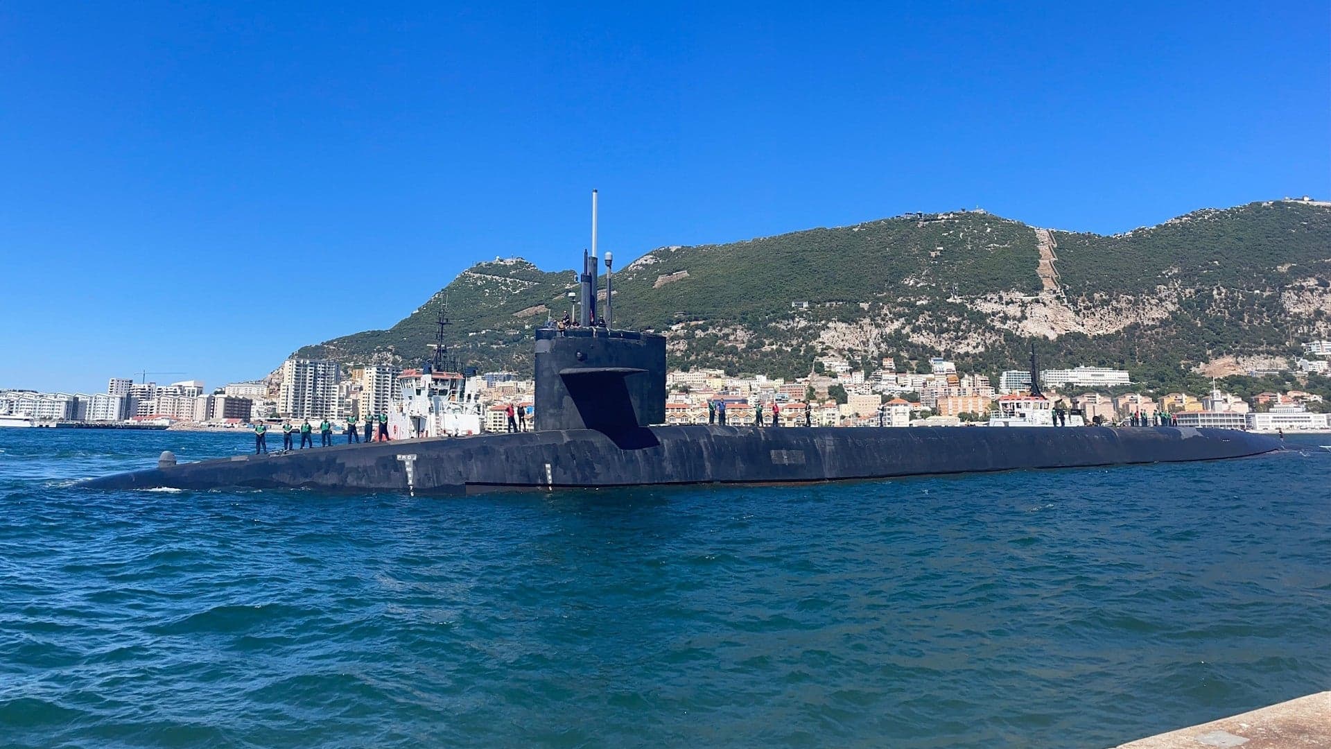 American Ballistic Missile Submarine Makes Rare Stop In Gibraltar