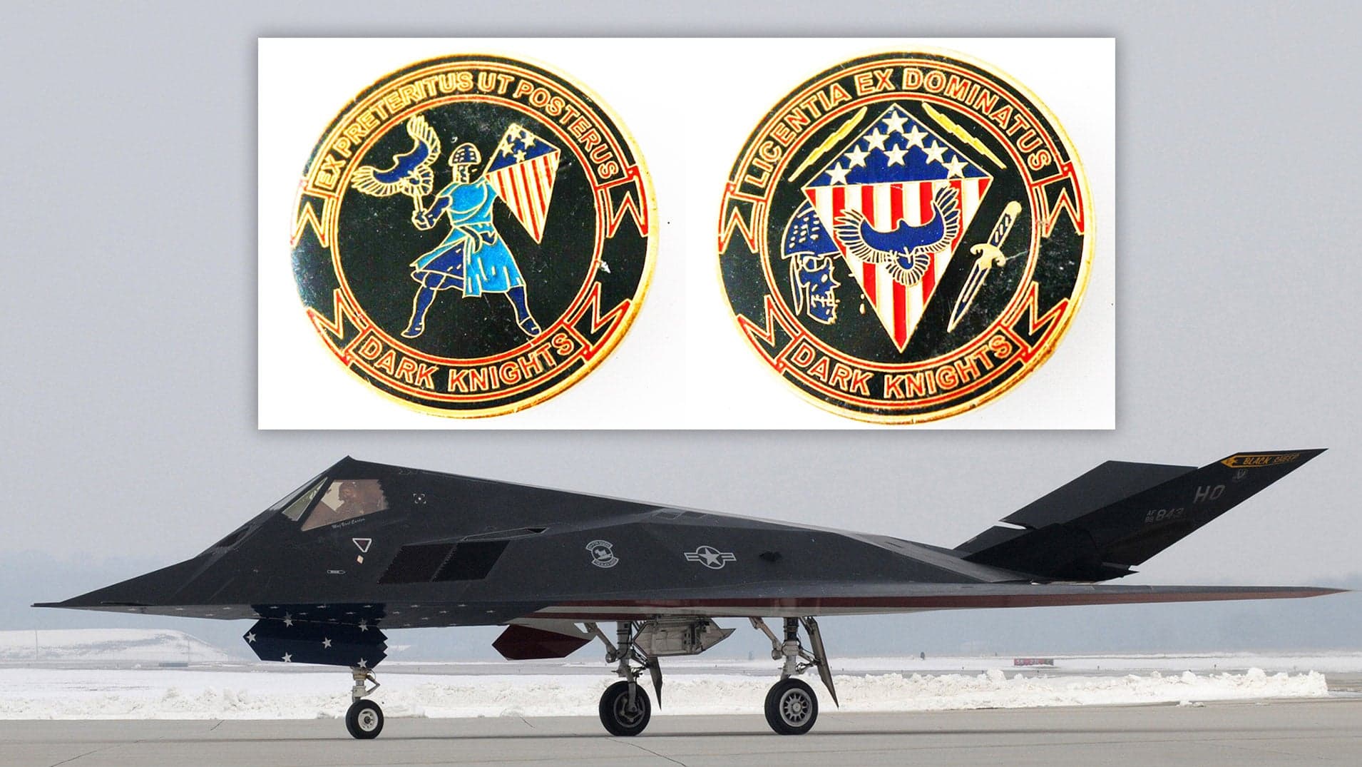 Challenge Coin For The Secretive Unit That Still Flies The F-117 Nighthawk Emerges