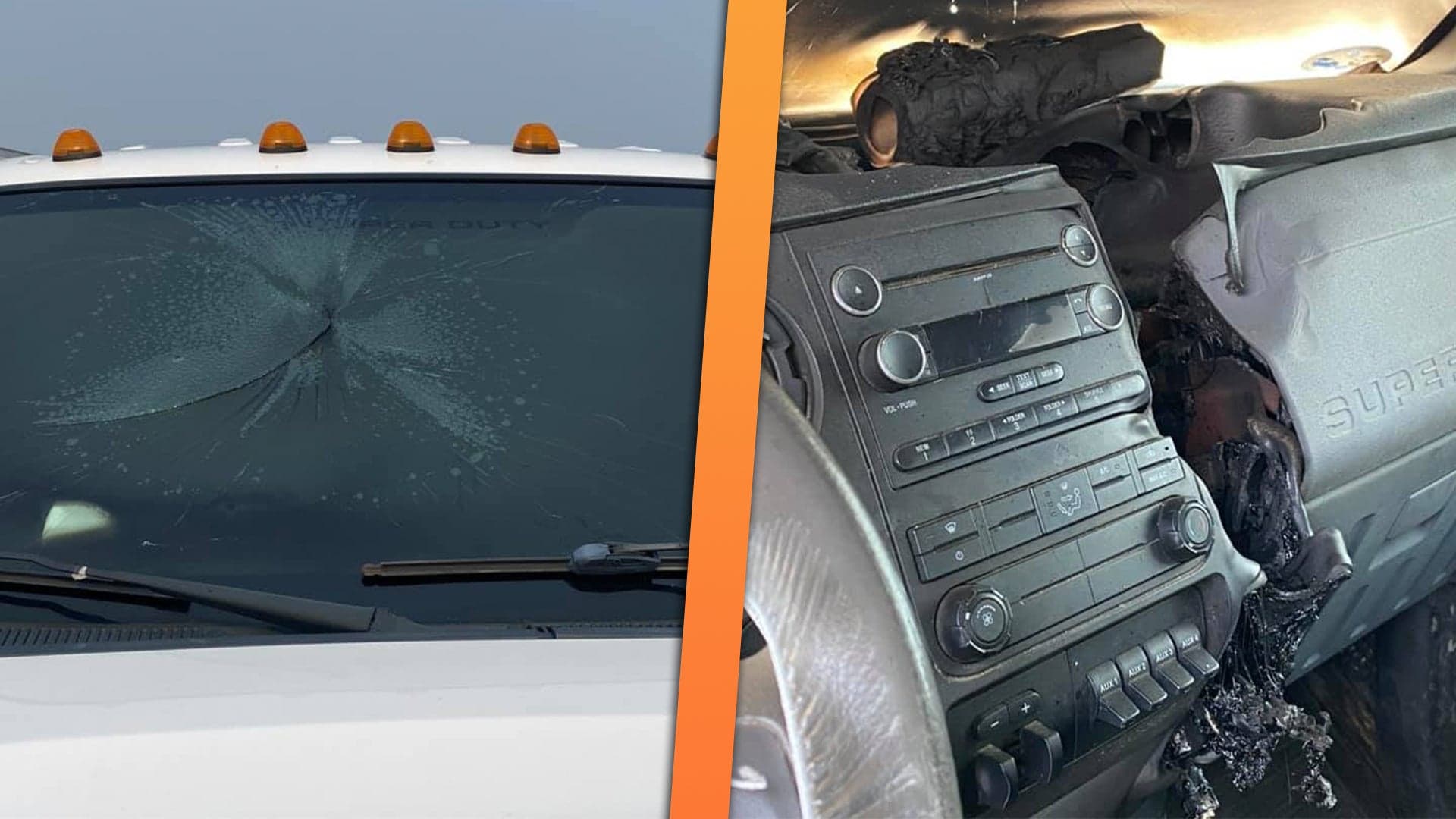 Lightning Strike Melted This Ford Super Duty’s Interior
