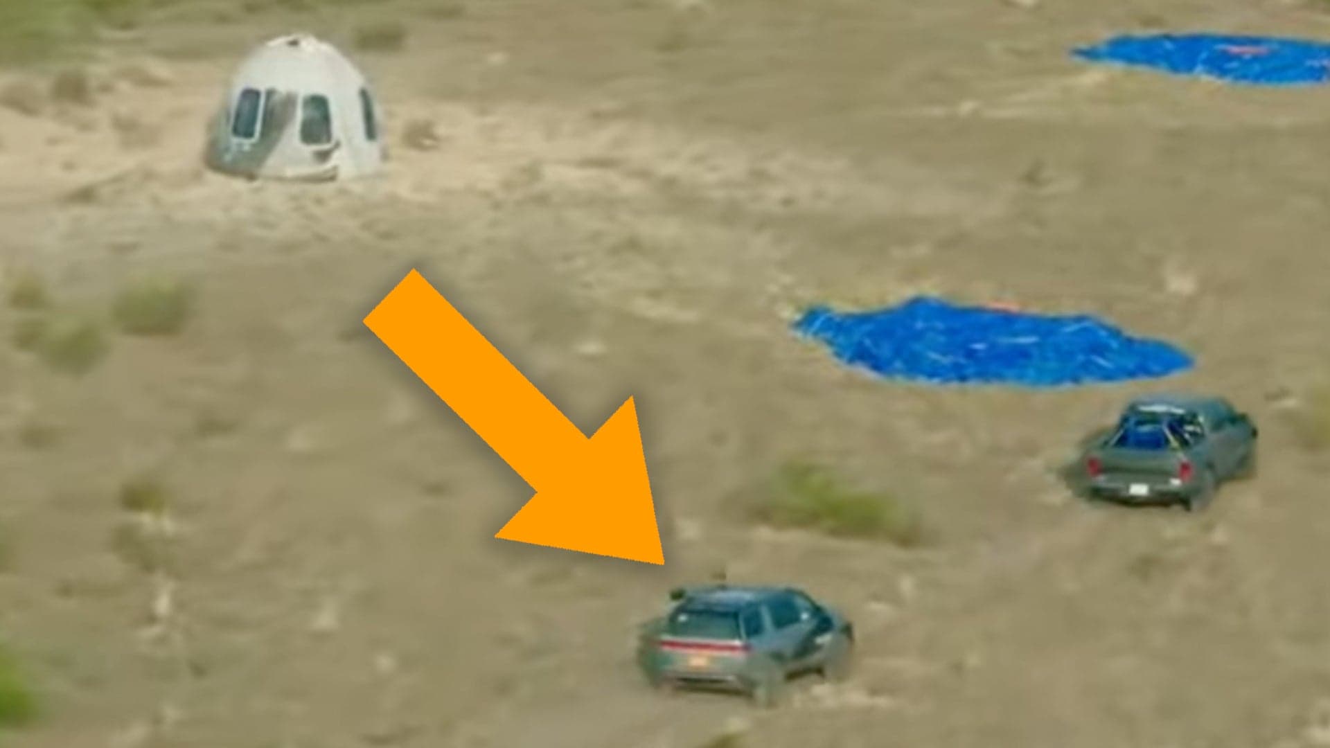 Electric Rivian R1S Recovers Jeff Bezos From the Blue Origin Pod