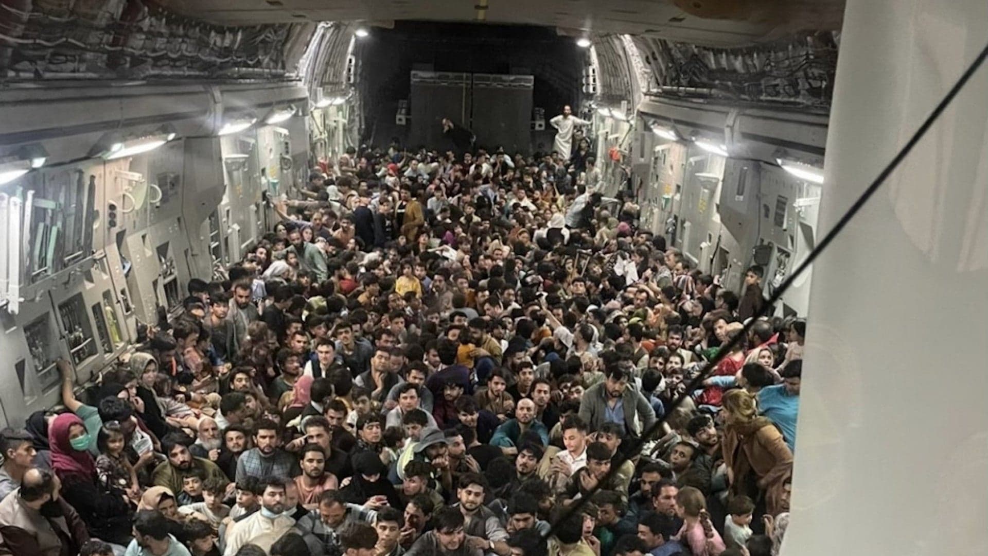 Packed C-17 Cargo Jet Out Of Kabul Actually Had 823 People Onboard Setting New Record (Updated)