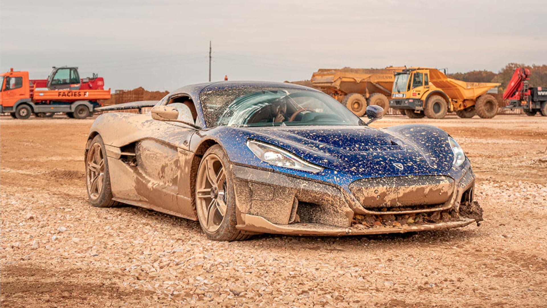 Watch the 1,914 HP Rimac Nevera Get Thrashed Off-Road