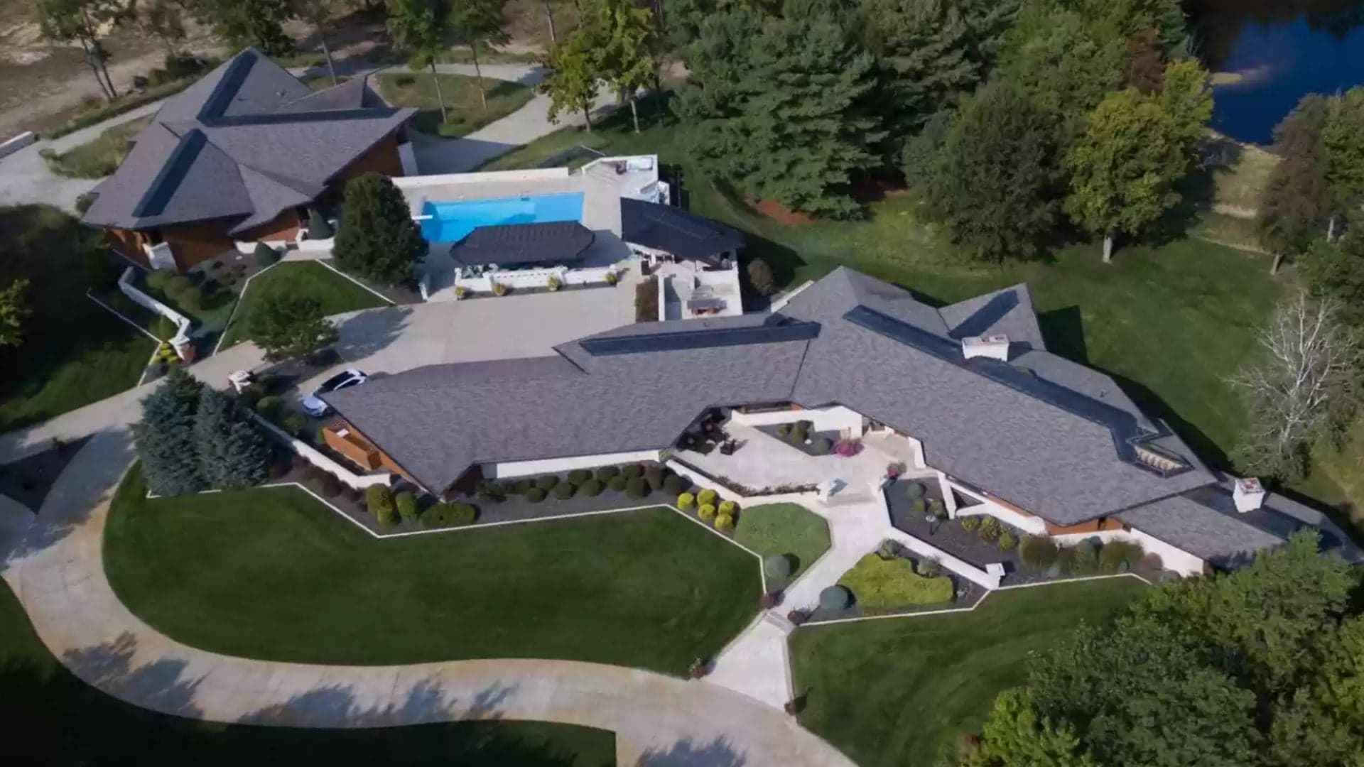 $5M Michigan Mansion’s Two-Story Garage Is a Car Collector’s Dream