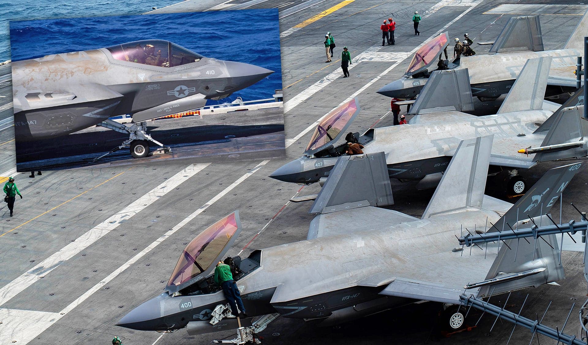 The F-35C’s Radar-Absorbent Skin Is Looking Pretty Rough After Months At Sea