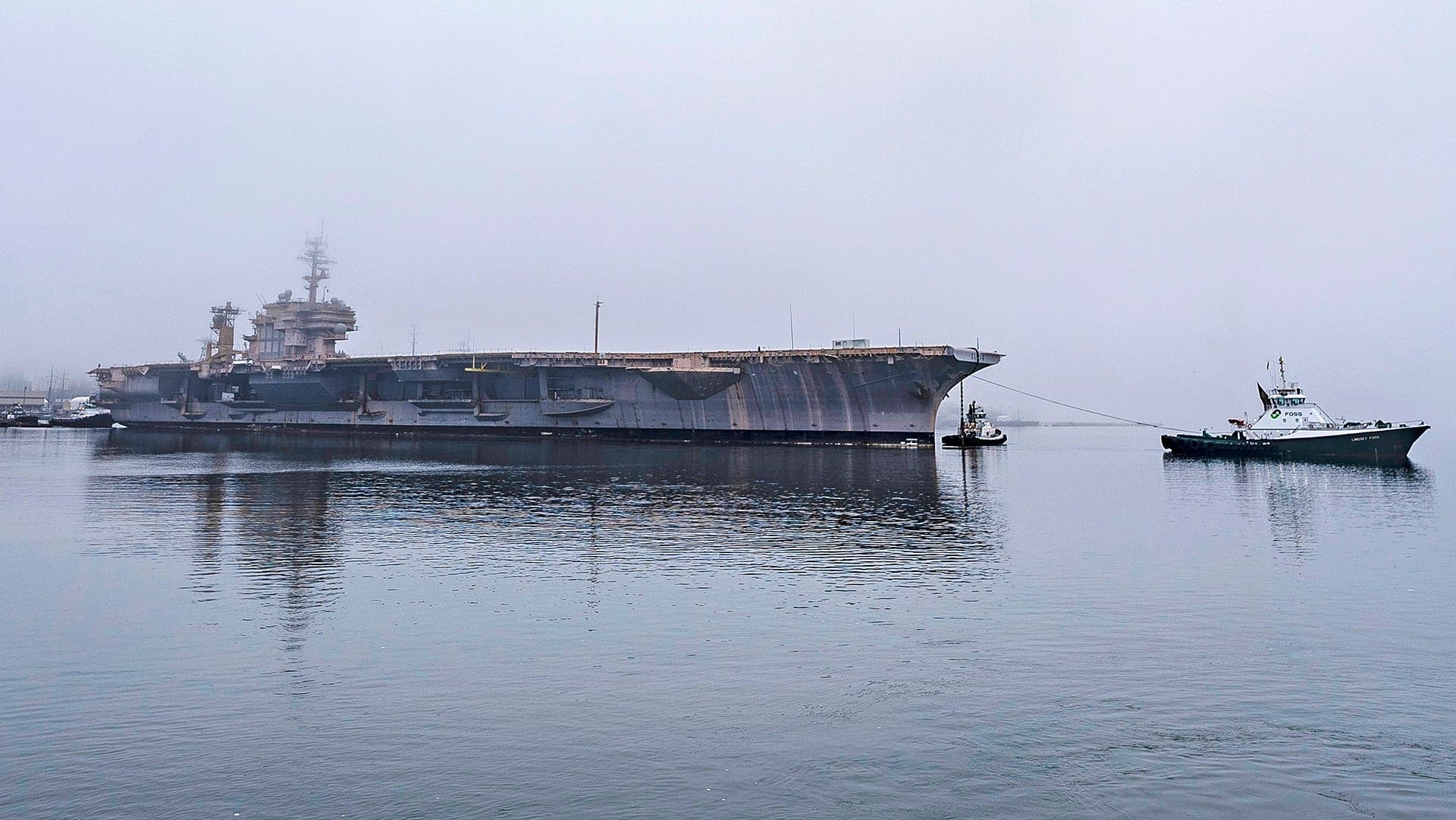 Famed Aircraft Carrier USS Kitty Hawk Is On Her Final Voyage To The Scrapper’s Torch
