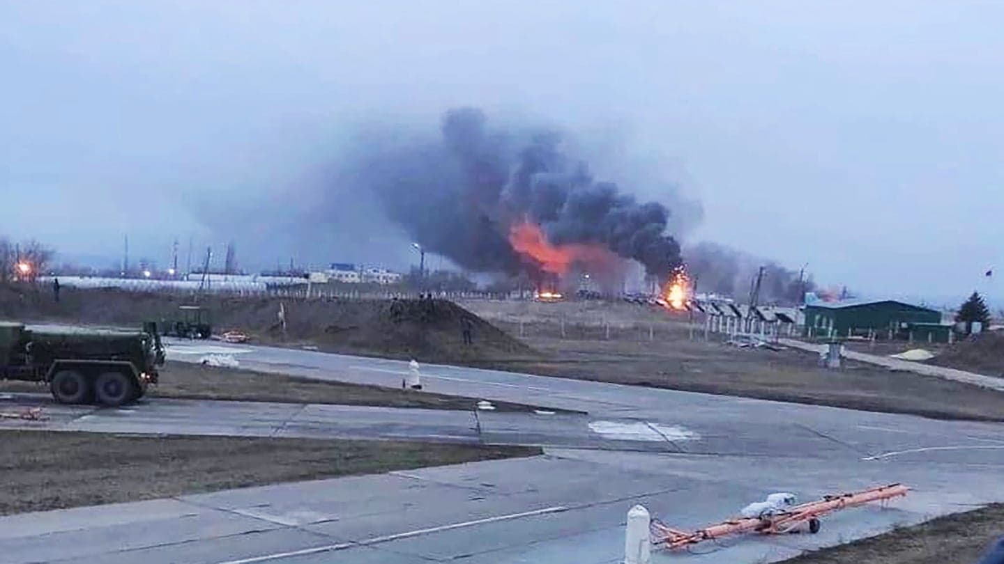 Ukraine Strikes Back? Russian Airfield Near Border Set Ablaze (Updated)