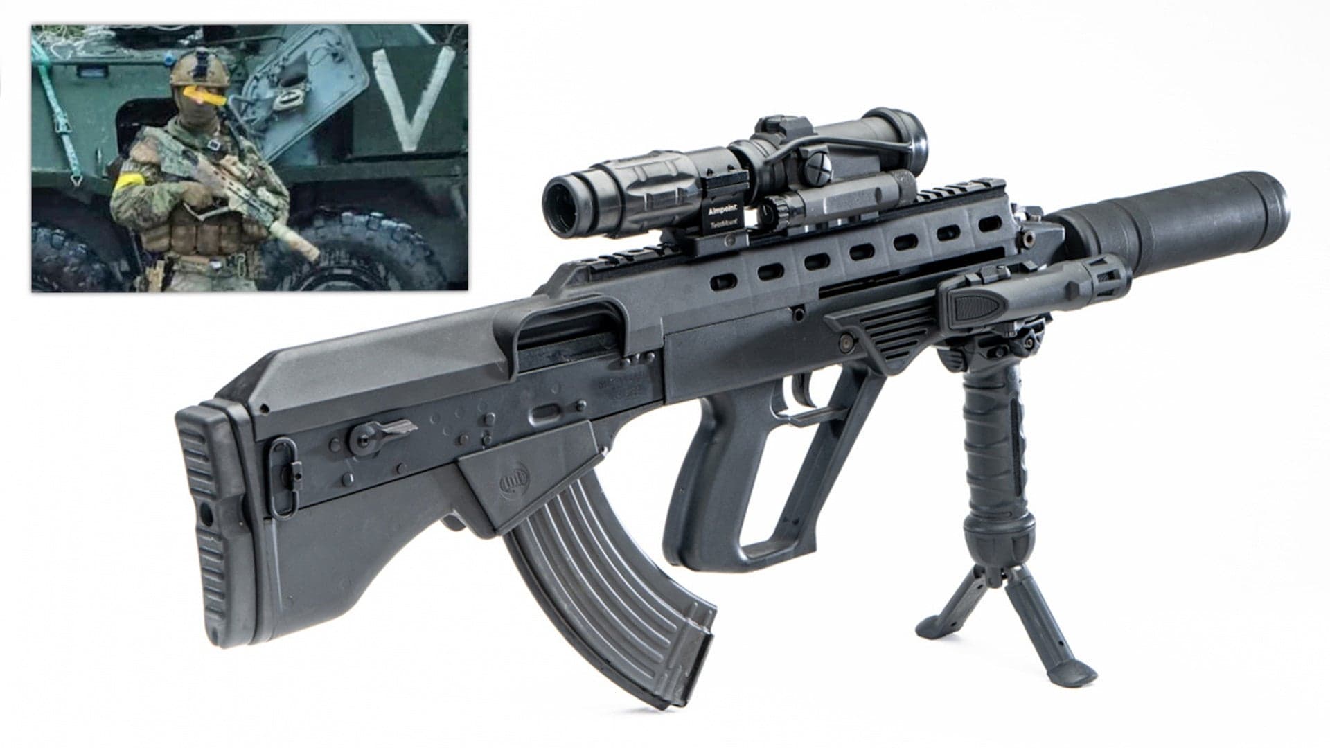 Ukraine’s Indigenous “Malyuk” Bullpup Rifle Is The Weapon Of Choice For Its Special Operators