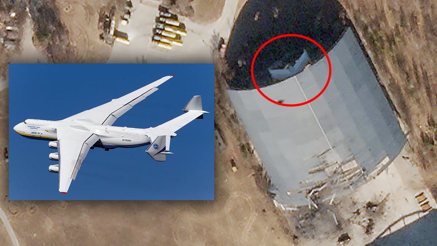 First Sight Of Giant An-225 Cargo Jet Since Russian Invasion Shows Its Tail Intact