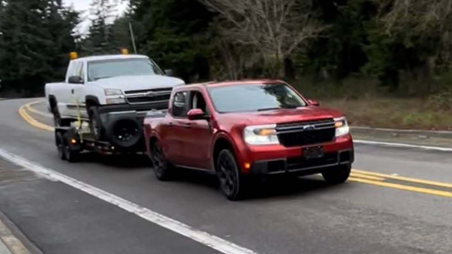 A Stock Ford Maverick Can Tow 8,000 Pounds, But It’s Still a Bad Idea