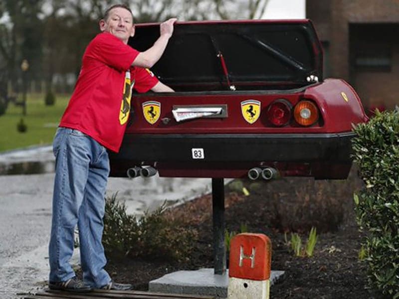 This Belgian Man Turned His Ferrari Into a Mailbox