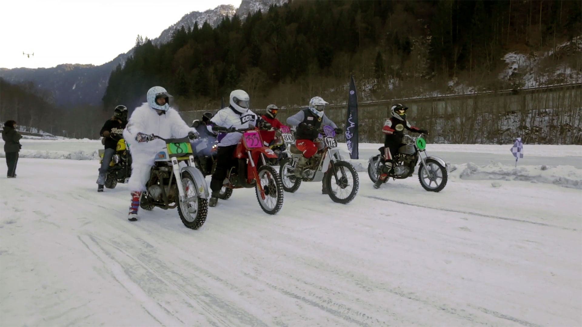 Check Out This Ice Road Racing Moto Bonanza