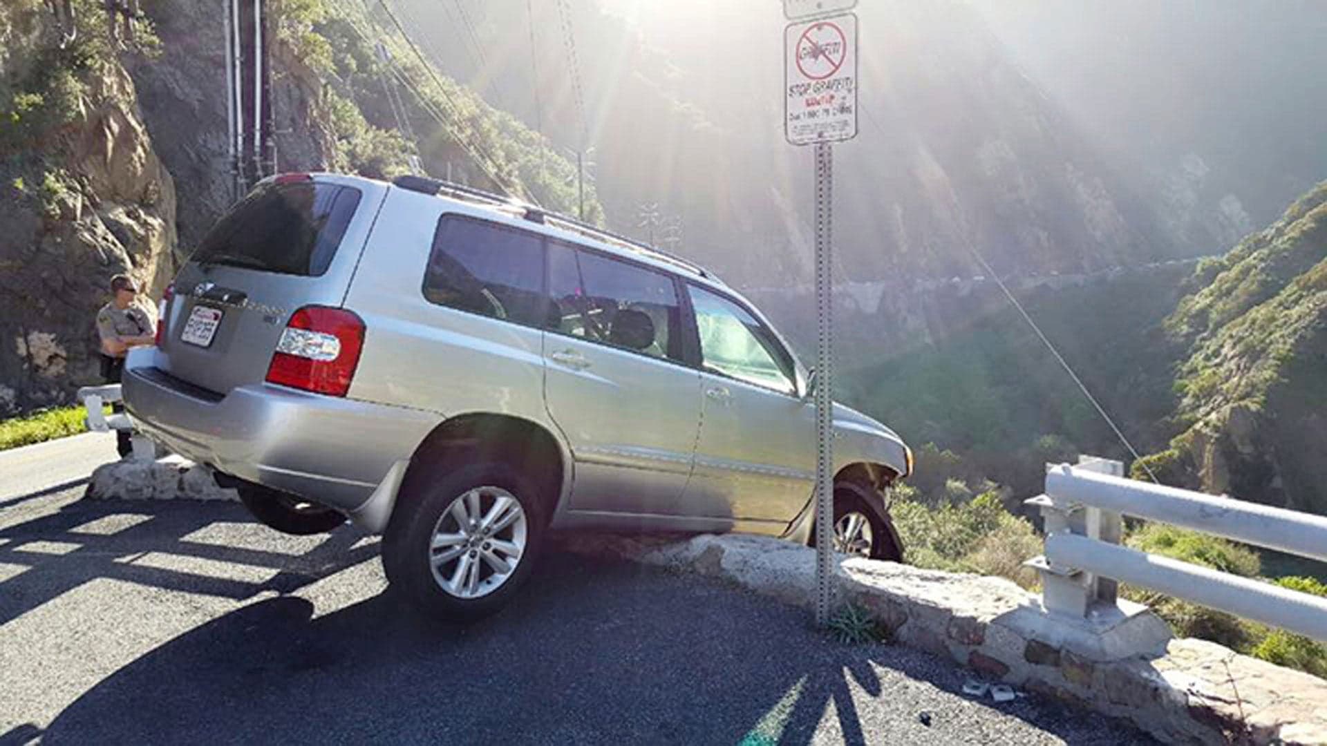 California Man Drove Off Cliff…And Then His Day Got Worse