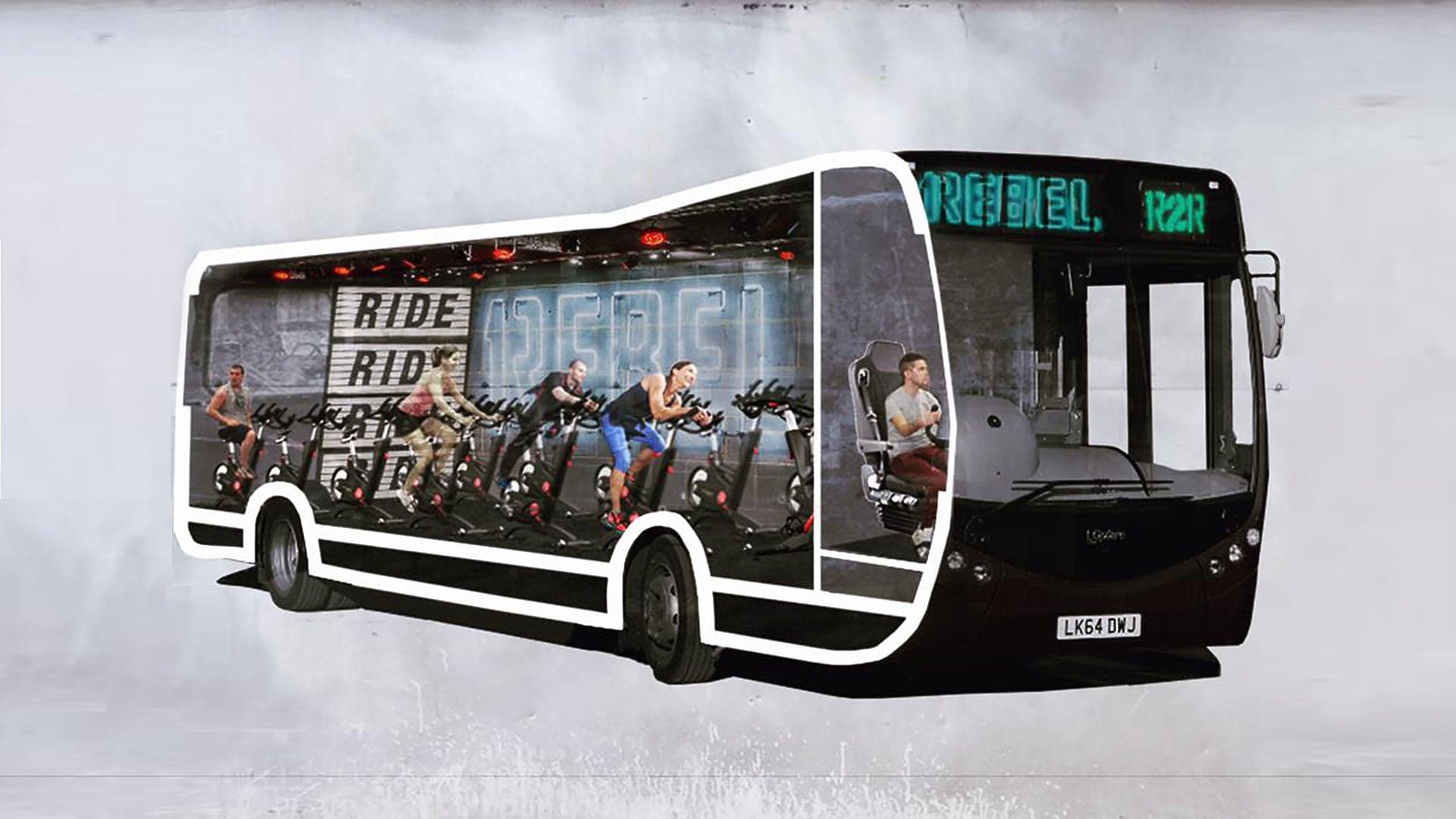 London’s 1Rebel Gym Puts a Bike Ride on a Bus Ride