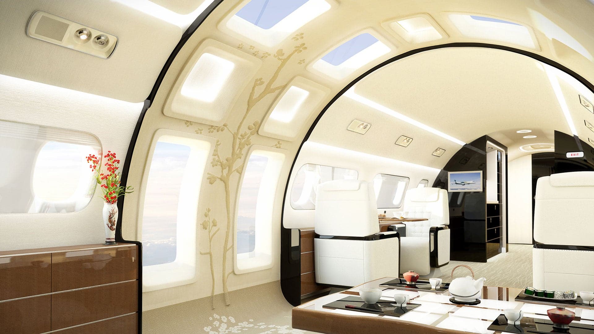 You Can Now Buy a Private Jet With a Wall of Windows