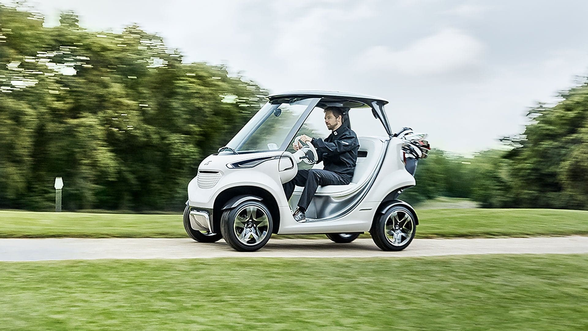Mercedes-Benz Reveals Luxury Golf Cart With Built-In Fridge