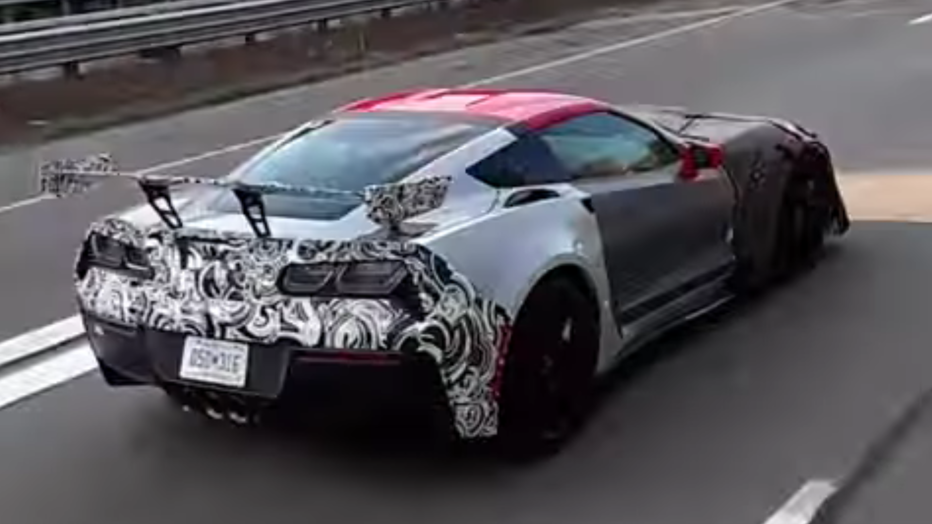 Watch the New Chevy Corvette ZR1 and Its Enormous Wing Hit the Streets