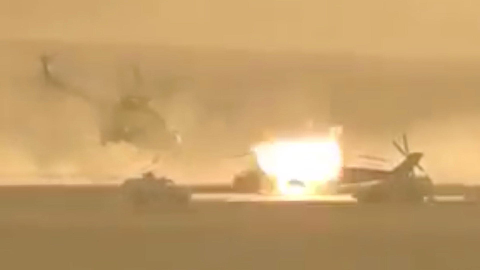 Russian Mi-24 Hind Gets Obliterated after Making an Emergency Landing in Syria