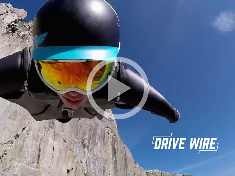 Drive Wire: Watch This Guy Fly Down a Mountain in a Wingsuit
