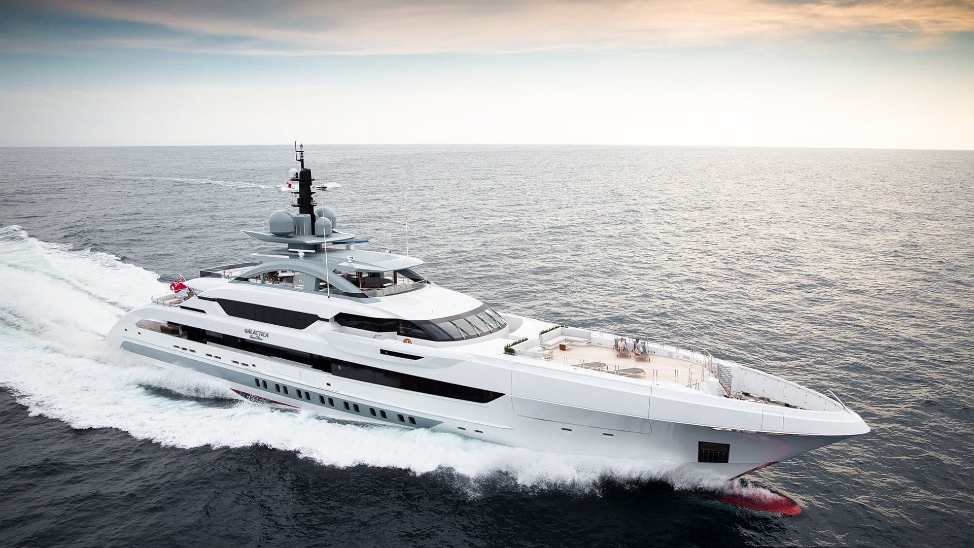 This 230-Foot Yacht Can Do 30 Knots, Has Its Own Waterfall