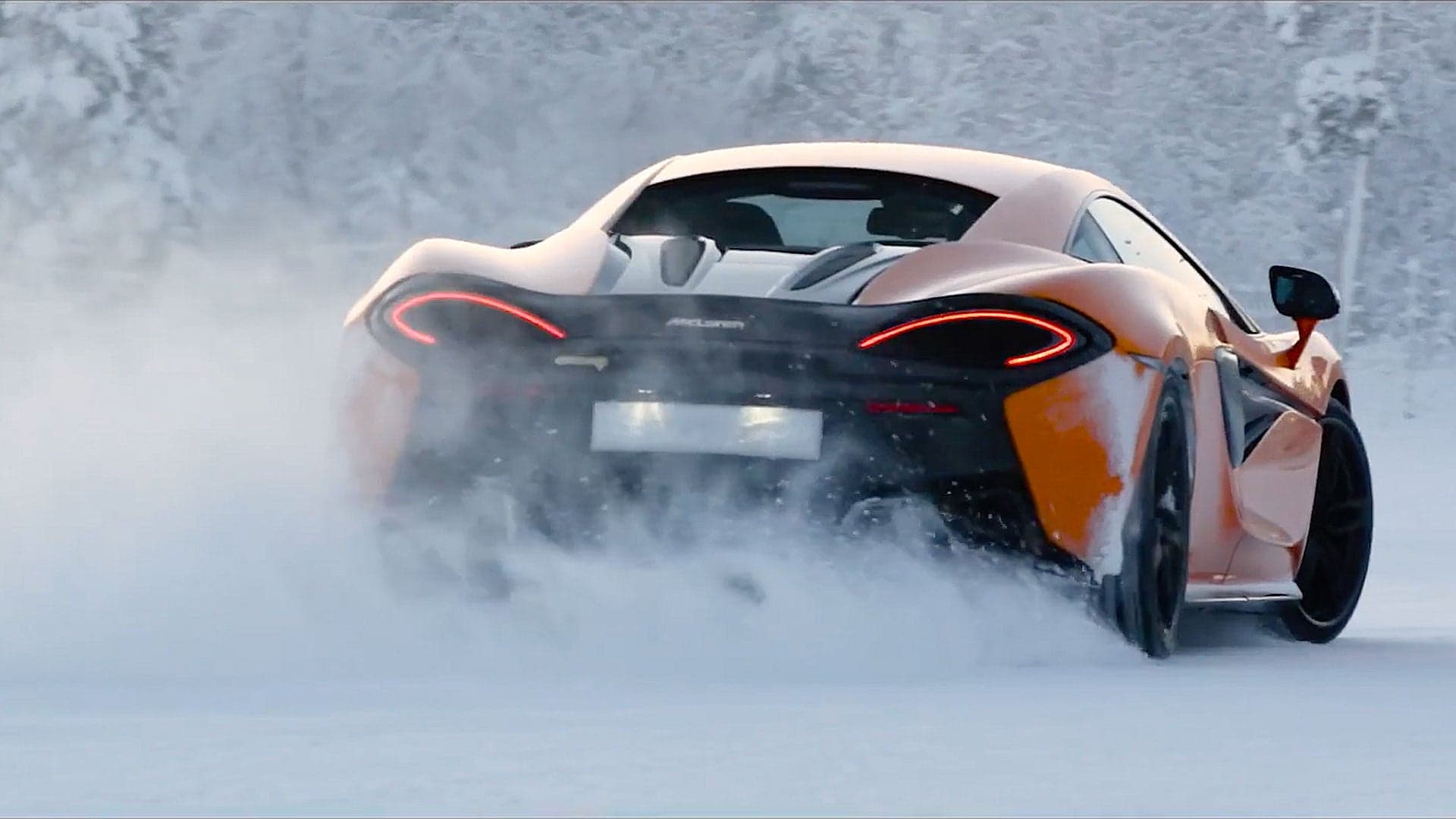Drifting a McLaren 570S on Ice Looks Like Winter Bliss