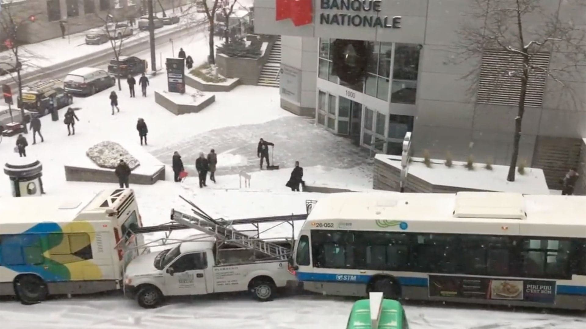 Watching This Snowy Slow-Motion Accident in Montreal Is Oddly Soothing