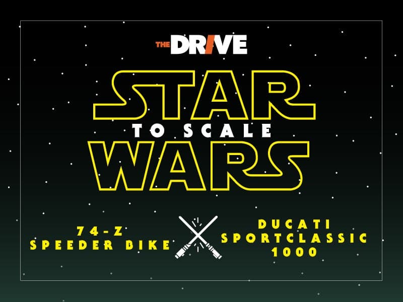 Star Wars to Scale: Imperial Speeder vs. Ducati SportClassic