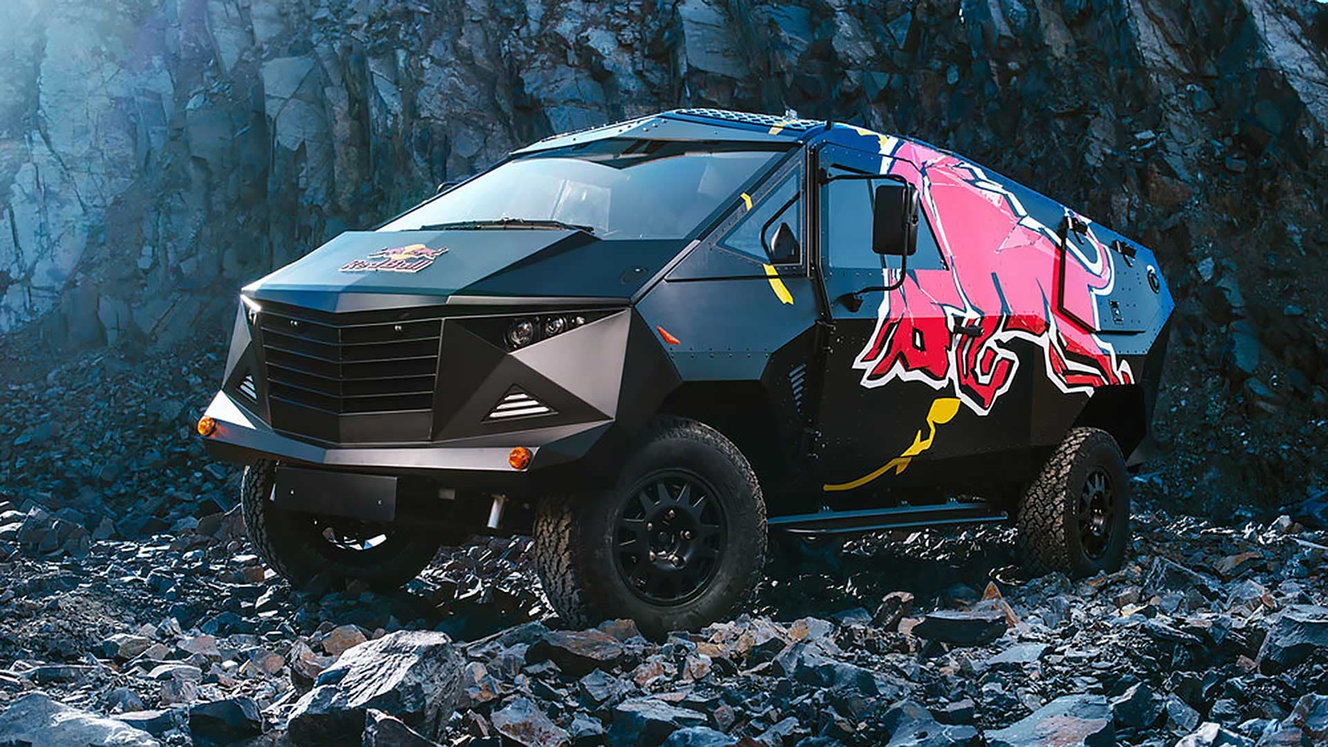 Meet Red Bull’s “Armored Moon Vehicle” Land Rover Defender