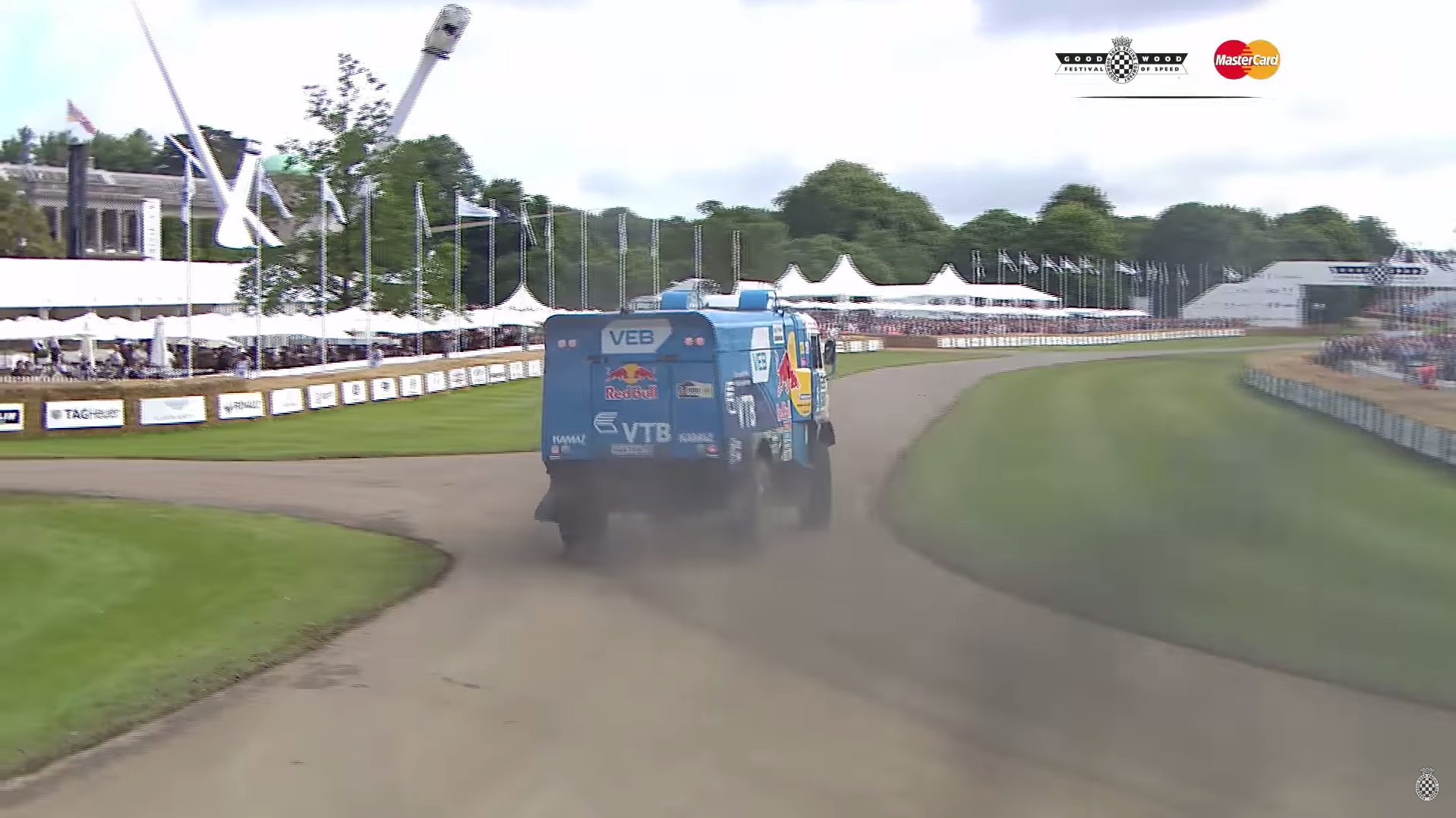 Watch a 20,000-lb. Dakar Truck Drifting at Goodwood