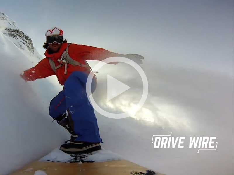 Drive Wire: Watch This Guy Surf Down the Side of a Mountain