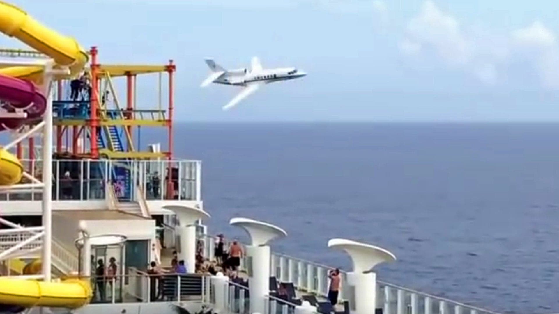 People Are Freaking Out Over This Maritime Patrol Jet’s Low Pass Near A Cruise Ship