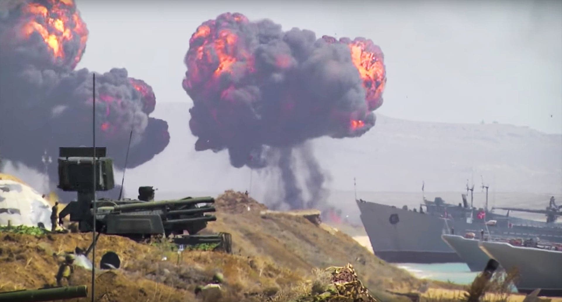 This Russian Beach Landing Drill in Crimea Is Downright Ferocious