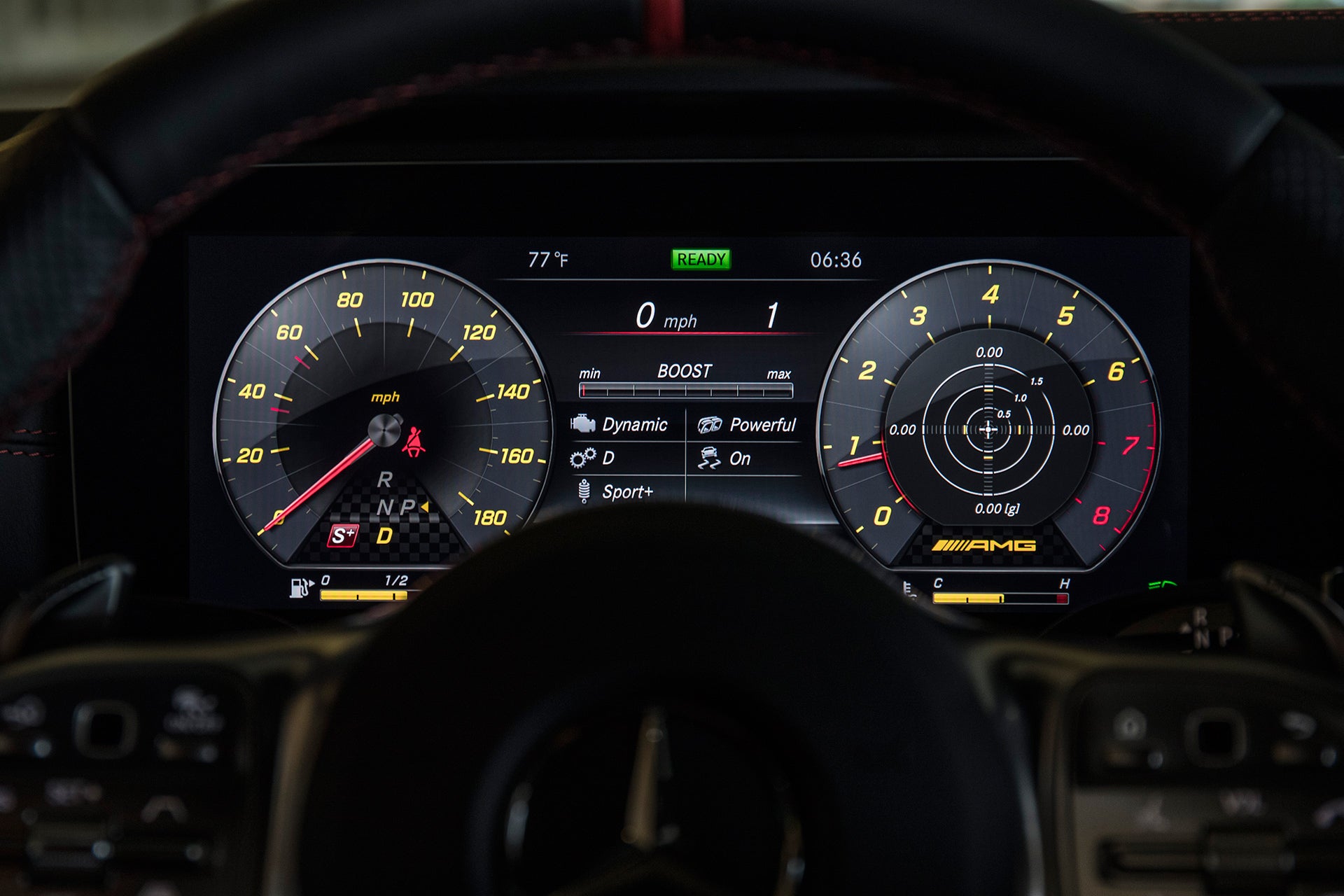 2019 mercedes-amg e53 coupe review gauges