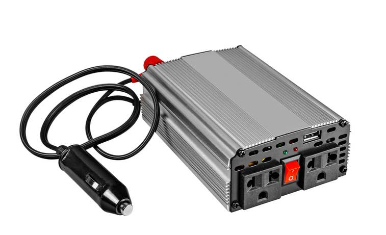  A power inverter in a white background