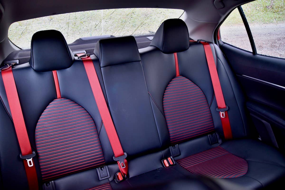 2020 Toyota Camry TRD back seat