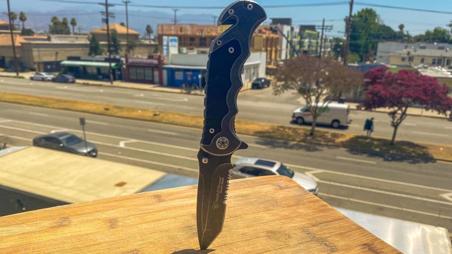 A Smith & Wesson EDC Knife.
